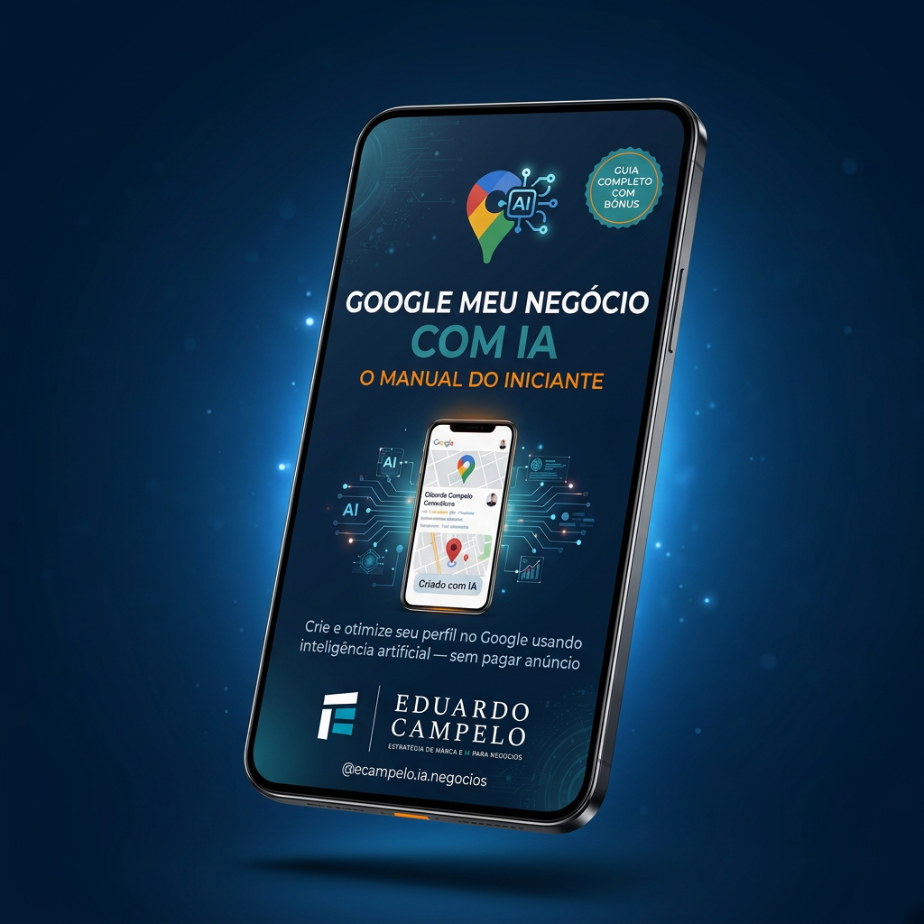 Manual Google Meu Negócio com IA em um smartphone